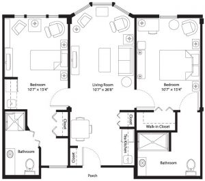 assisted living apartment floorplan